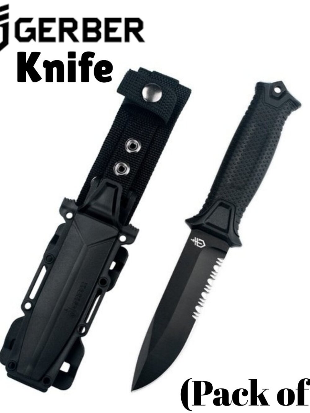 Gerber Gear Strongarm, Fixed Blade Tactical Knife for Survival, Serrated Edge